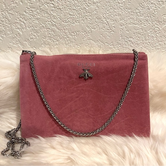 Gucci Handbags - Gucci Beauty Cosmetic Pouch to Crossbody Bag Shoulder Bag Dusty Rose